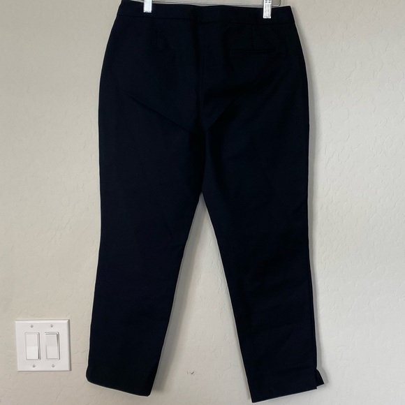 Vince Camuto Black Flat Front Pants - Size Women's 6 side slit hem - Picture 3 of 8